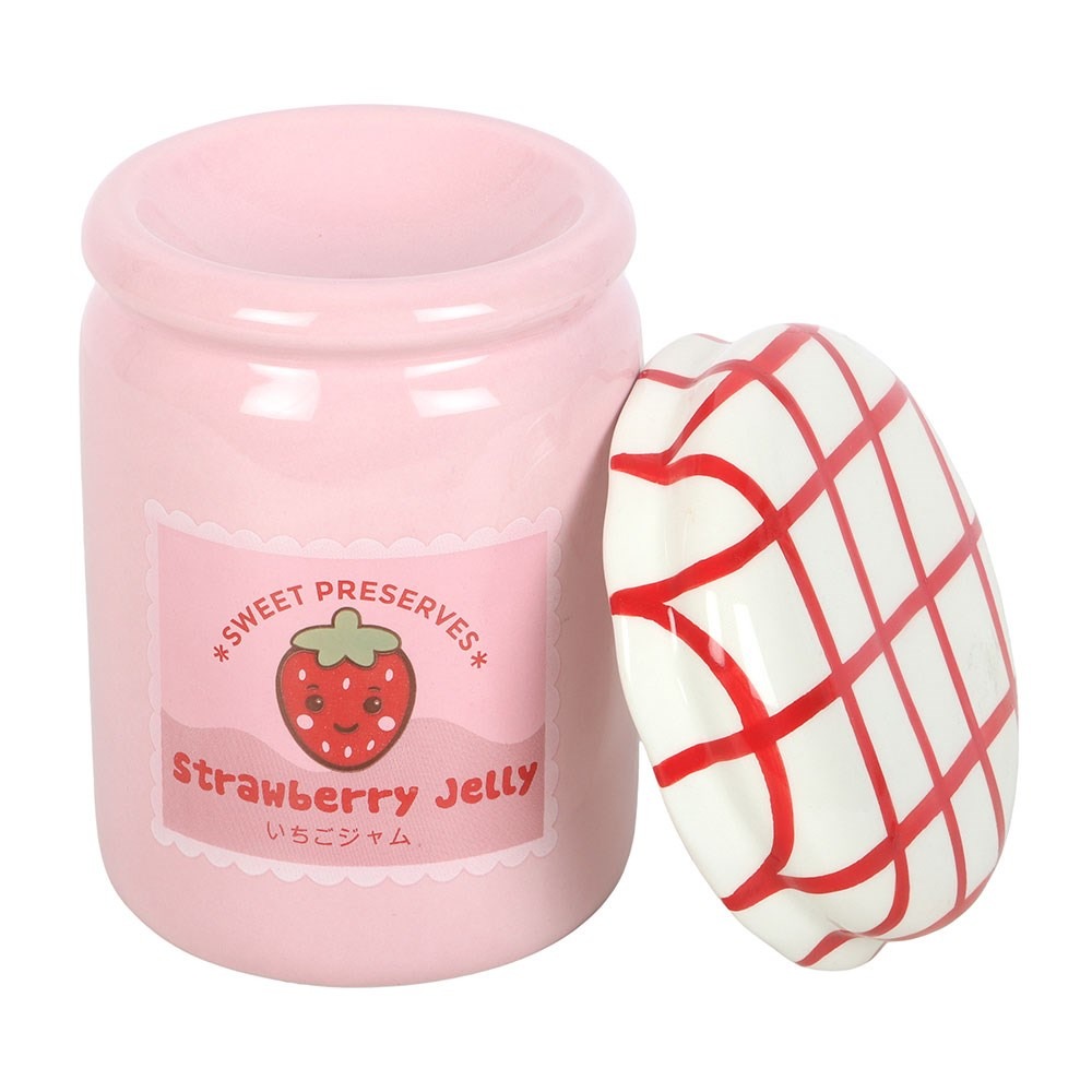 Something Different - Strawberry Jelly Jar Wax Warmer Oil burner - Pink